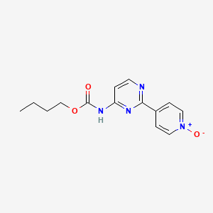 molecular formula C14H16N4O3 B14584840 Butyl [2-(1-oxo-1lambda~5~-pyridin-4-yl)pyrimidin-4-yl]carbamate CAS No. 61310-47-2