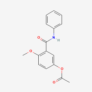 4-Methoxy-3-(phenylcarbamoyl)phenyl acetate