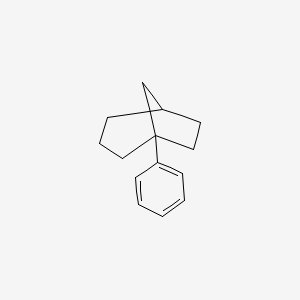 molecular formula C14H18 B14584876 1-Phenylbicyclo[3.2.1]octane CAS No. 61192-25-4