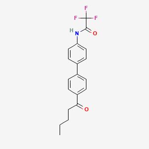 2,2,2-Trifluoro-N-(4'-pentanoyl[1,1'-biphenyl]-4-yl)acetamide