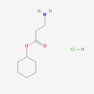 molecular formula C9H18ClNO2 B1458489 Cyclohexyl 3-aminopropanoate hydrochloride CAS No. 133273-81-1