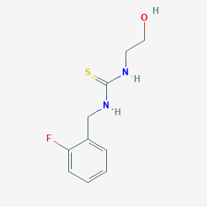 N-[(2-Fluorophenyl)methyl]-N'-(2-hydroxyethyl)thiourea