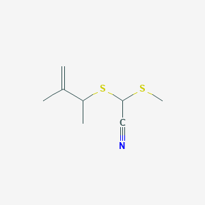 [(3-Methylbut-3-en-2-yl)sulfanyl](methylsulfanyl)acetonitrile