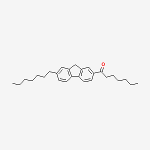 1-(7-Heptyl-9H-fluoren-2-YL)heptan-1-one