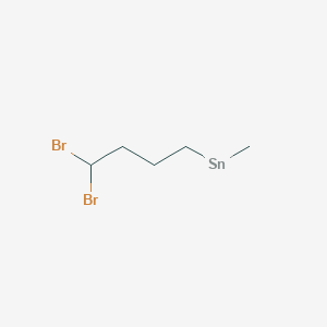 molecular formula C5H10Br2Sn B14584985 (4,4-Dibromobutyl)(methyl)stannane CAS No. 61222-24-0