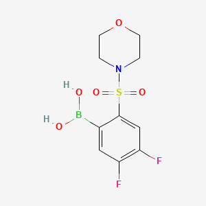 molecular formula C10H12BF2NO5S B1458502 (4,5-Difluoro-2-(morpholinosulfonyl)phenyl)boronic acid CAS No. 1704065-65-5