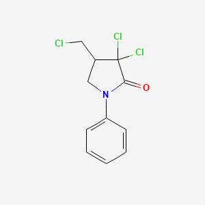 3,3-Dichloro-4-(chloromethyl)-1-phenylpyrrolidin-2-one