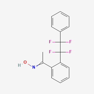 N-{1-[2-(1,1,2,2-Tetrafluoro-2-phenylethyl)phenyl]ethylidene}hydroxylamine