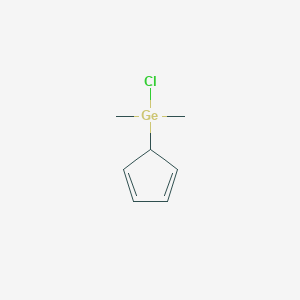 molecular formula C7H11ClGe B14585066 Chloro(cyclopenta-2,4-dien-1-yl)dimethylgermane CAS No. 61632-68-6