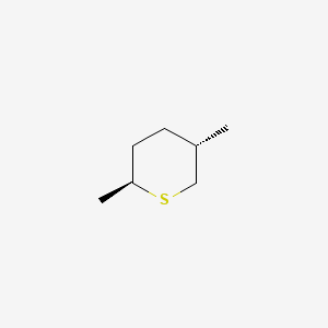 molecular formula C7H14S B14585070 (2S,5S)-2,5-Dimethylthiane CAS No. 61568-44-3