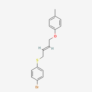 1-bromo-4-[(E)-4-(4-methylphenoxy)but-2-enyl]sulfanylbenzene