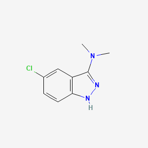 molecular formula C9H10ClN3 B14585108 5-Chloro-N,N-dimethyl-1H-indazol-3-amine CAS No. 61317-27-9