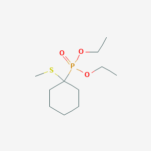 molecular formula C11H23O3PS B14585118 Diethyl [1-(methylsulfanyl)cyclohexyl]phosphonate CAS No. 61022-55-7