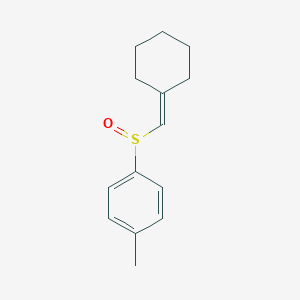 molecular formula C14H18OS B14585134 1-(Cyclohexylidenemethanesulfinyl)-4-methylbenzene CAS No. 61187-69-7