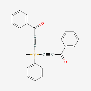 molecular formula C25H18O2Si B14585136 3,3'-[Methyl(phenyl)silanediyl]bis(1-phenylprop-2-yn-1-one) CAS No. 61100-99-0