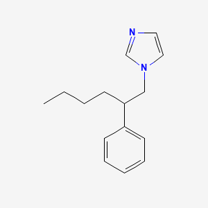 molecular formula C15H20N2 B14585148 1-(2-Phenylhexyl)-1H-imidazole CAS No. 61055-65-0