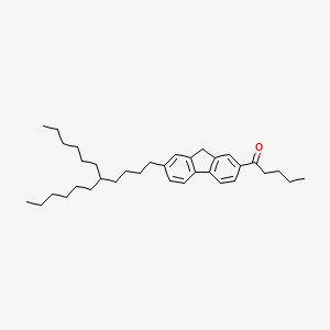 1-[7-(5-Hexylundecyl)-9H-fluoren-2-YL]pentan-1-one