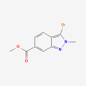 molecular formula C10H9BrN2O2 B1458516 3-溴-2-甲基-2H-吲唑-6-甲酸甲酯 CAS No. 1434142-10-5