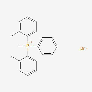 molecular formula C21H22BrP B14585179 Methylbis(2-methylphenyl)phenylphosphanium bromide CAS No. 61249-26-1