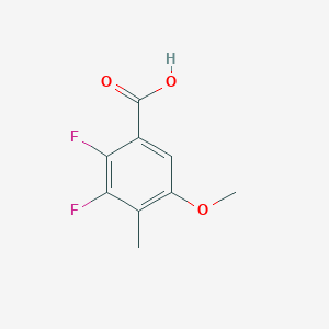 molecular formula C9H8F2O3 B1458518 2,3-二氟-5-甲氧基-4-甲基苯甲酸 CAS No. 1706446-21-0