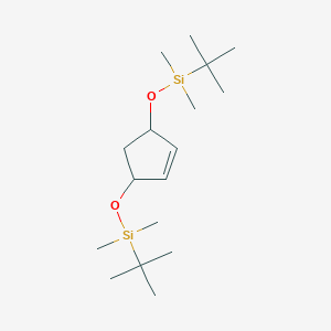 [Cyclopent-4-ene-1,3-diylbis(oxy)]bis[tert-butyl(dimethyl)silane]