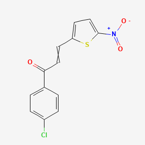 molecular formula C13H8ClNO3S B14585206 1-(4-Chlorophenyl)-3-(5-nitrothiophen-2-yl)prop-2-en-1-one CAS No. 61148-53-6