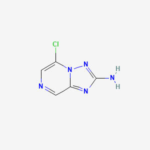 molecular formula C5H4ClN5 B1458521 5-氯-[1,2,4]三唑并[1,5-a]吡嗪-2-胺 CAS No. 1454653-85-0