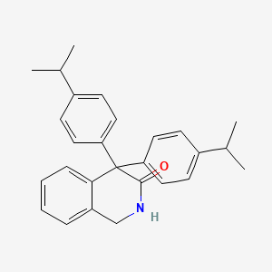 4,4-Bis[4-(propan-2-yl)phenyl]-1,4-dihydroisoquinolin-3(2H)-one