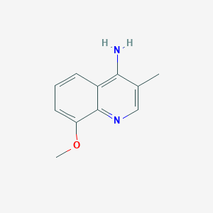 molecular formula C11H12N2O B1458526 8-Methoxy-3-methylquinolin-4-amine CAS No. 1798756-29-2