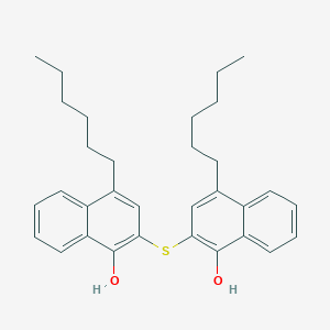 2,2'-Sulfanediylbis(4-hexylnaphthalen-1-ol)