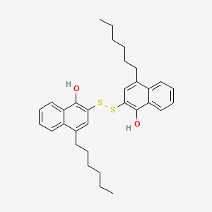 2,2'-Disulfanediylbis(4-hexylnaphthalen-1-ol)