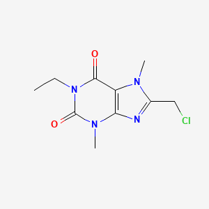 8-(Chloromethyl)-1-ethyl-3,7-dimethyl-3,7-dihydro-1H-purine-2,6-dione