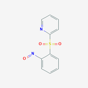 molecular formula C11H8N2O3S B14585329 2-(2-Nitrosobenzene-1-sulfonyl)pyridine CAS No. 61174-41-2