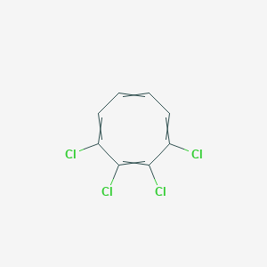 molecular formula C8H4Cl4 B14585343 1,2,3,8-Tetrachlorocycloocta-1,3,5,7-tetraene CAS No. 61157-66-2