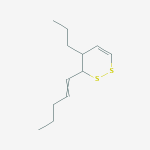 molecular formula C12H20S2 B14585361 3-(Pent-1-EN-1-YL)-4-propyl-3,4-dihydro-1,2-dithiine CAS No. 61407-01-0