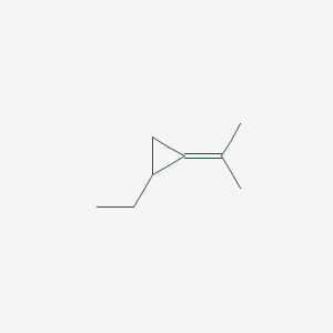 molecular formula C8H14 B14585362 1-Ethyl-2-(propan-2-ylidene)cyclopropane CAS No. 61558-33-6