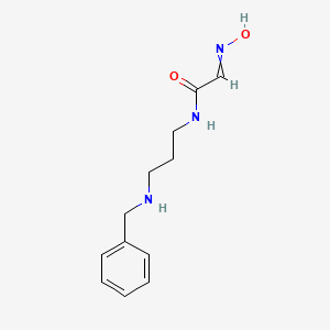 molecular formula C12H17N3O2 B14585374 Acetamide, 2-(hydroxyimino)-N-[3-[(phenylmethyl)amino]propyl]- CAS No. 61444-89-1