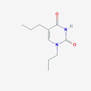 molecular formula C10H16N2O2 B14585390 1,5-Dipropylpyrimidine-2,4(1H,3H)-dione CAS No. 61402-80-0