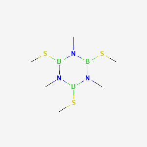 molecular formula C6H18B3N3S3 B14585397 1,3,5-Trimethyl-2,4,6-tris(methylsulfanyl)-1,3,5,2,4,6-triazatriborinane CAS No. 61423-62-9