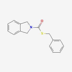 molecular formula C16H15NOS B14585417 S-Benzyl 1,3-dihydro-2H-isoindole-2-carbothioate CAS No. 61517-15-5