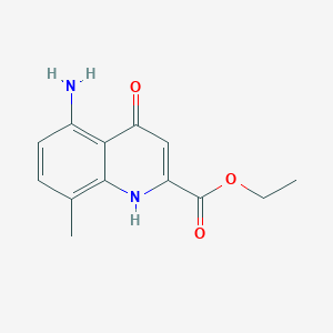 Ethyl 5-amino-8-methyl-4-oxo-1,4-dihydroquinoline-2-carboxylate