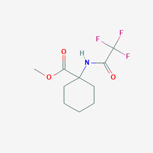 molecular formula C10H14F3NO3 B14585455 Methyl 1-(2,2,2-trifluoroacetamido)cyclohexane-1-carboxylate CAS No. 61274-27-9