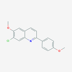 7-Chloro-6-methoxy-2-(4-methoxyphenyl)quinoline