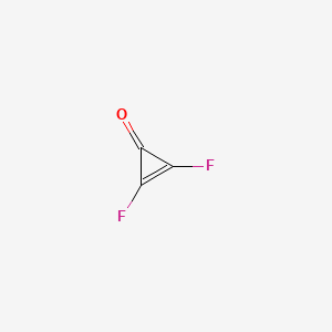 molecular formula C3F2O B14585503 2,3-Difluorocycloprop-2-en-1-one CAS No. 61486-72-4