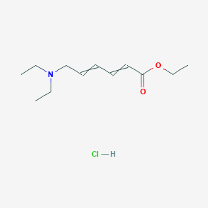 Ethyl 6-(diethylamino)hexa-2,4-dienoate;hydrochloride