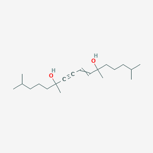 molecular formula C20H36O2 B14585508 2,6,11,15-Tetramethylhexadec-7-EN-9-yne-6,11-diol CAS No. 61465-10-9