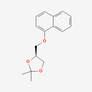 molecular formula C16H18O3 B14585537 (4S)-2,2-Dimethyl-4-{[(naphthalen-1-yl)oxy]methyl}-1,3-dioxolane CAS No. 61248-94-0