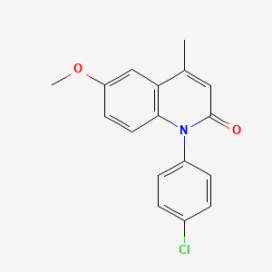 1-(4-Chlorophenyl)-6-methoxy-4-methylquinolin-2(1H)-one