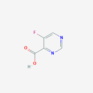 molecular formula C5H3FN2O2 B1458562 5-氟嘧啶-4-羧酸 CAS No. 1211528-24-3