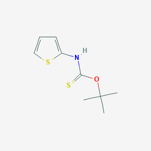 molecular formula C9H13NOS2 B14585651 O-tert-Butyl thiophen-2-ylcarbamothioate CAS No. 61528-58-3